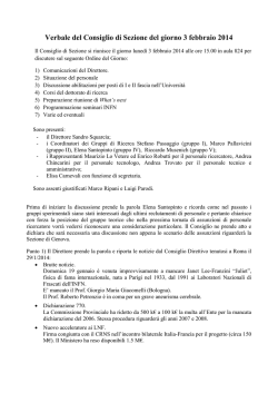 Febbraio - INFN Genova