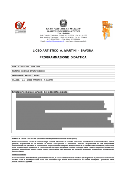 5A - Liceo Chiabrera Martini Savona