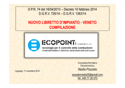 Compilazione libretto impianto