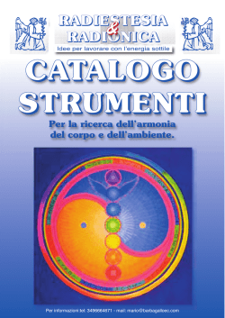 Catalogo strumenti 2014