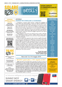 INSIEmE PER STImOLARE LA DOmANDA