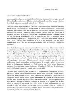 49 saluto presidente2014 - Documenti del 47&deg; Convegno Nazionale