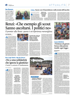 Da San Rossore &ndash; Avvenire