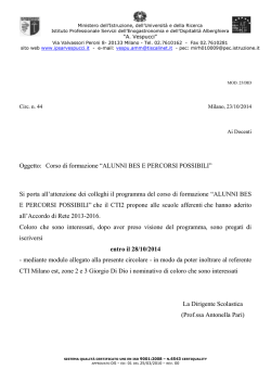 circ 44 20142015 formazione formatori alunni bes