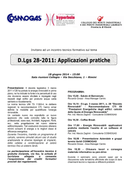 D.Lgs 28-2011: Applicazioni pratiche