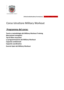 Corso Istruttori - survival division