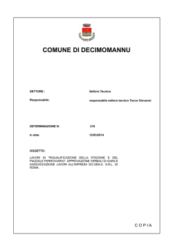 COMUNE DI DECIMOMANNU