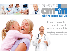 Leggi Brochure - CENTRO MEDICO MONTECCHIO