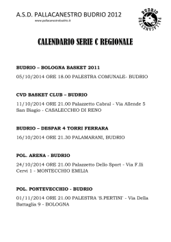 CALENDARIO SERIE C REGIONALE