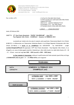 CHAMPOLUC (AO) - Associazione Valdostana Maestri di Sci