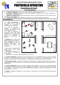 protocollo perquisizioni locali
