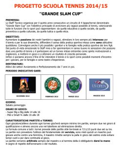 GRANDE SLAM CUP - Tennis Rivoli 2000