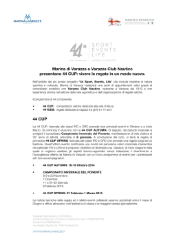 Marina di Varazze e Varazze Club Nautico presentano 44 CUP