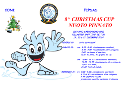 8^ CHRISTMAS CUP NUOTO PINNATO
