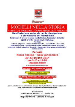 Modelli nella Storia giugno 2014 programma ufficiale