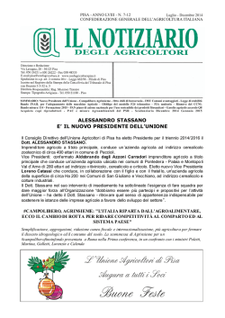 Anno 2014 N&deg; 7-12 - Confagricoltura Pisa