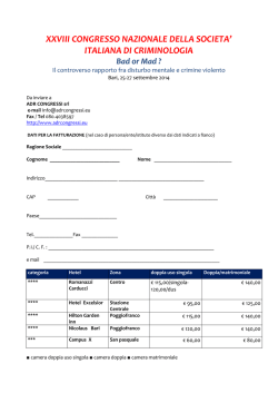 Prenotazione alberghiera