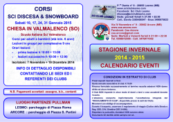 Ricomiciano i corsi e le gite sugli sci In collaborazione