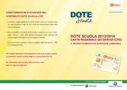 DOTE SCUOLA 2013/2014