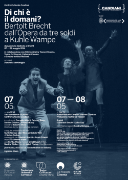 07 05 07&mdash; 08 05 Di chi &egrave; il domani? Bertolt Brecht