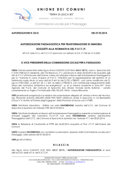 AUTORIZZAZIONE PAESAGGISTICA 03G_2014_SPECCHIA