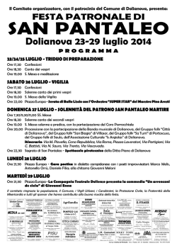 San Pantaleo 2014.pmd - Comune di Dolianova