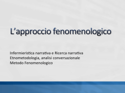 Metodo fenomenologico