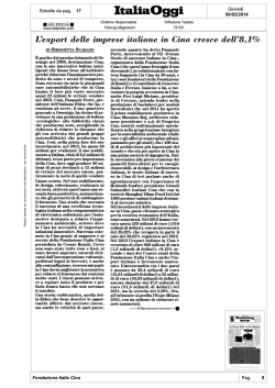 ItaliaOggi - Genertec ITALIA