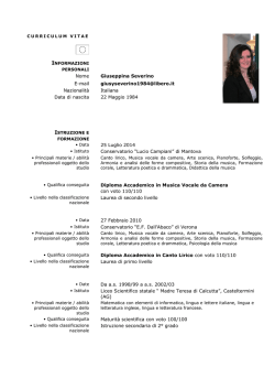 CV Giusy Severino