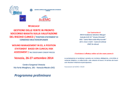 Programma preliminare