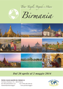 Dal 20 aprile al 2 maggio 2014