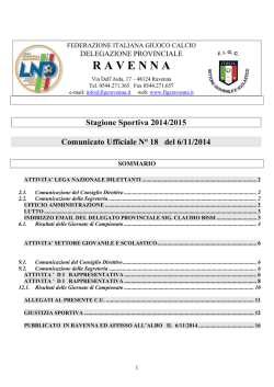 C.U. N. 18... - FIGC Ravenna