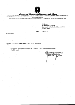 Scadenze Scheda SUA CDS a.a. 2014/2015