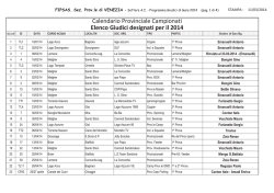 Calendario 2014 - fipsas venezia