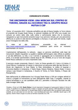 the uncommon view: una webcam sul centro di torino