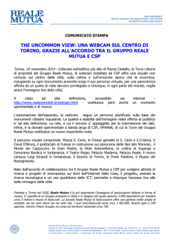 the uncommon view: una webcam sul centro di torino