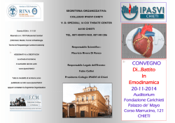 CONVEGNO Di&hellip;Battito In Emodinamica 20-11-2014