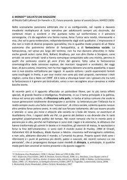 IL MONDO&trade; SALVATO DAI RAGAZZINI di Nicola Galli