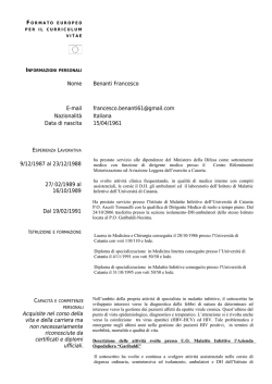 Curriculum - "Garibaldi"