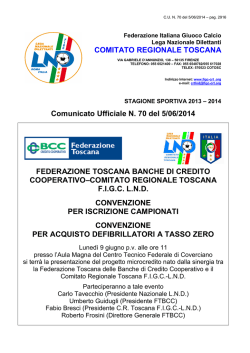 CU NR. 70 - ASDC Perignano Calcio