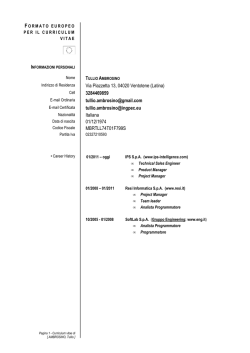 CVE - Tullio Ambrosino - Comune di Ventotene - Ridotto