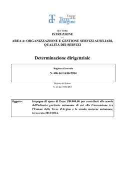 Determinazione dirigenziale