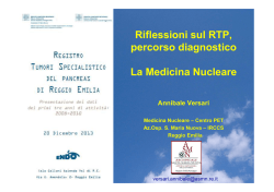 FDG-PET/CT - Azienda USL di Reggio Emilia