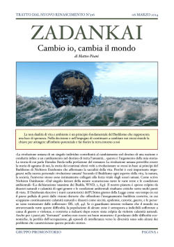 Cambio io, cambia il mondo