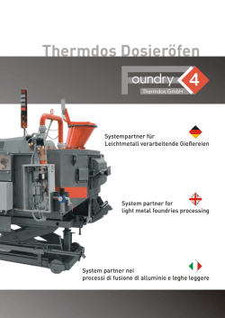 FOUNDRY4 - Brochure forni dosatori ThermDos