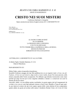 CRISTO NEI SUOI MISTERI
