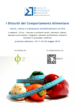 I Disturbi del Comportamento Alimentare