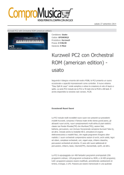 Kurzweil PC2 con Orchestral ROM (american edition)