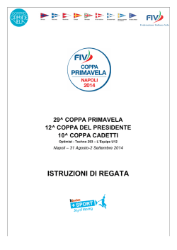 ISTRUZIONI DI REGATA - Federazione Italiana Vela
