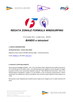 BANDO regata ZONALE
